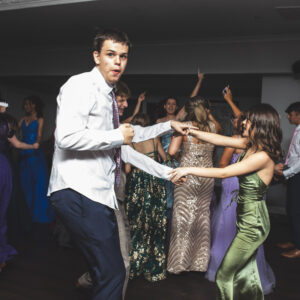students dancing at prom