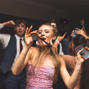 students dancing at prom